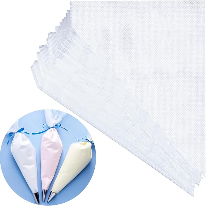 600PCS Piping Bag 12 Inch Disposable Cake Decorating Bag, Anti Burst Pastry Bags, Icing Piping Bags for Frosting for Cakes and Cookies Decoration