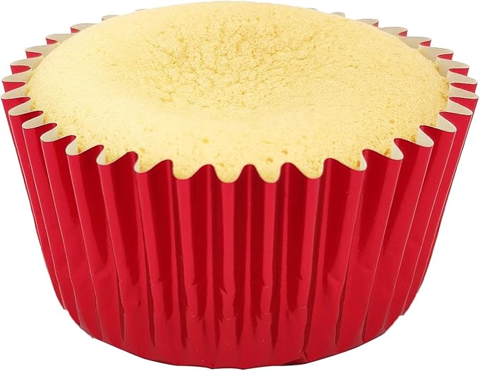 Standard Red Foil Cupcake Liners Muffin Baking Cups for Party and More, 100-Count - Image 6