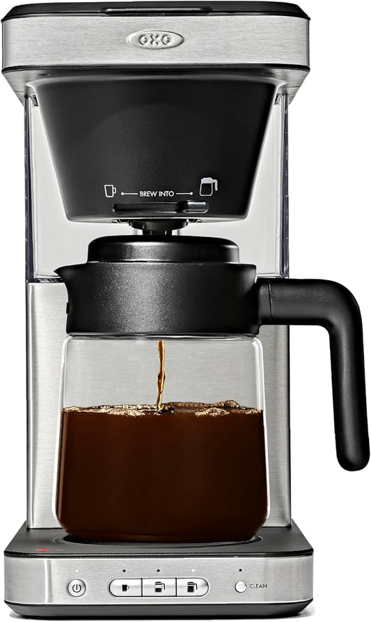 OXO Brew 8-Cup Drip Coffee Maker - Glass Carafe | Podless Single-Serve and Full Carafe Options, SCA Certified Home Brewer, Temperature Control Setting by Unknown