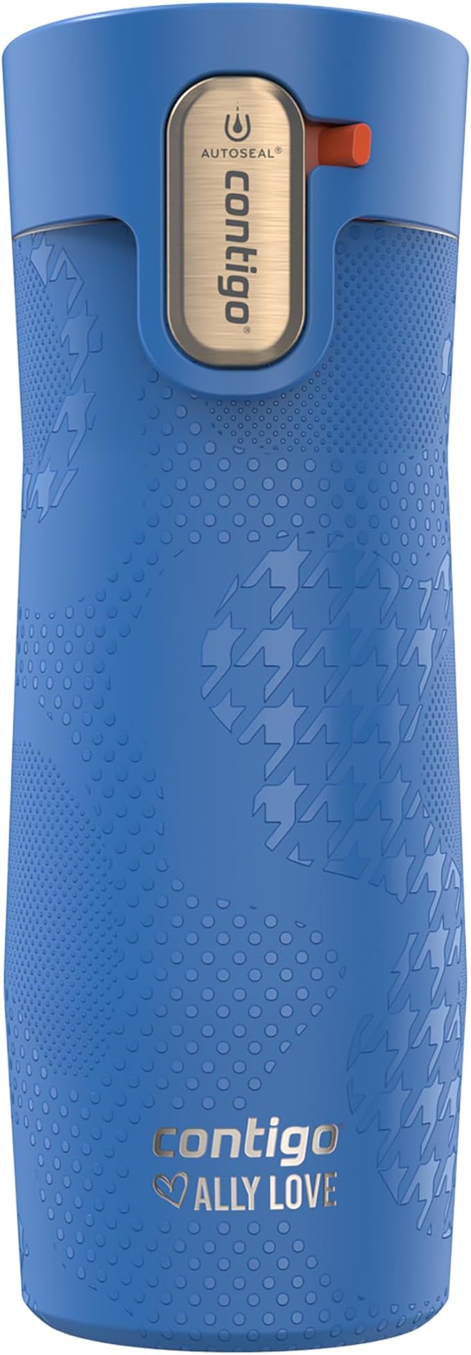 Contigo x Ally Love Stainless Steel Vacuum-Insulated Travel Mug with Autoseal and Easy Clean Lid, Spill-proof, Keeps Drinks cold 24 hrs & hot for 11 hrs, BPA Free, 16oz., West Loop 3.0, Stellar Jay by Unknown