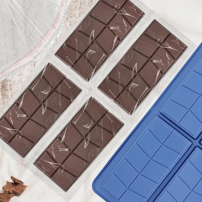 Dubai Silicone Chocolate Bar Mold,0.82inch Deep Chocolate Candy Molds for Filling Thick Pistachio Chocolate-Includes 100pcs Bags - Image 8