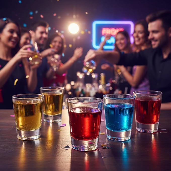 Tebery 30 Pcs 60ml Shot Glasses, 2oz Heavy Base Shot Glasses Sets, Round Glassware Shot Glass, Clear Glass for Vodka, Whiskey, Tequila, Espresso, Liquor - Image 7