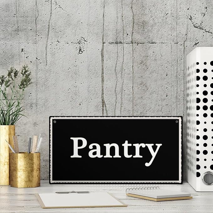 Pantry Sign Vintage Wood Sign Wall Art Decorative Wood Sign Home Decor 12 inch by 6 inch - Image 4