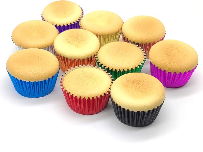 Standard Black Foil Cupcake Liners Muffin Baking Cups for Party and More, 100-Count - Image 7