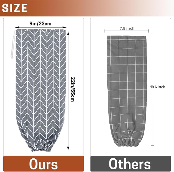SWISSELITE 1Pcs Plastic Bag Holder, Reusable Plastic Bag Organizer | Wall Mount, Large Grocery Bag Storage Dispenser, 22x9 IN - Image 2