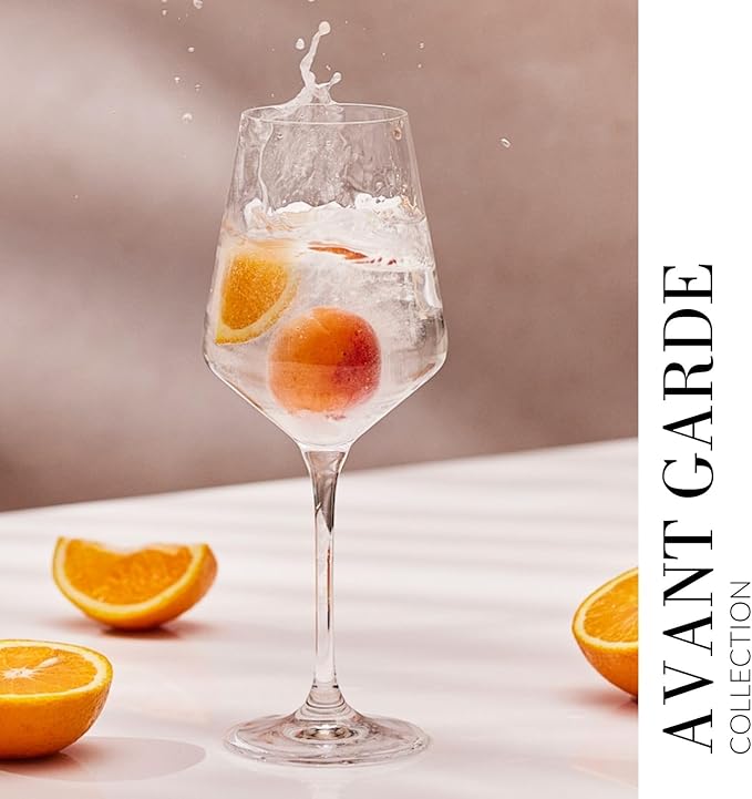 Krosno White Wine Glasses Set of 6, 13.2 oz, Avant-Garde Collection | Wine Tumbler with Stem, Lead-Free Crystal Glassware, Drinking Glasses, Elegant Cups, Home & Restaurant, Dishwasher Safe - Image 5