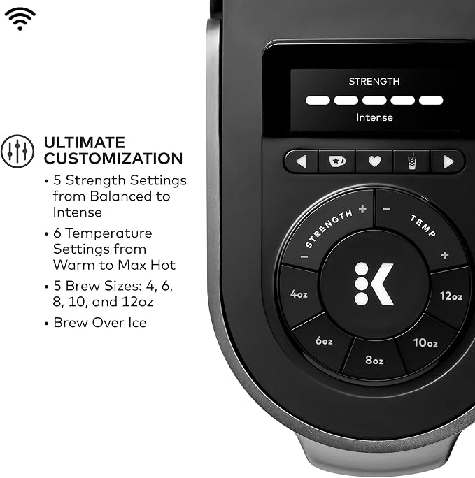 Keurig K-Supreme Plus SMART Coffee Maker, Single Serve K-Cup Pod Coffee Brewer, BREWID and MultiStream Technology, 78 Oz, Black | BREWID, MultiStream Technology, 78 Oz - Image 5