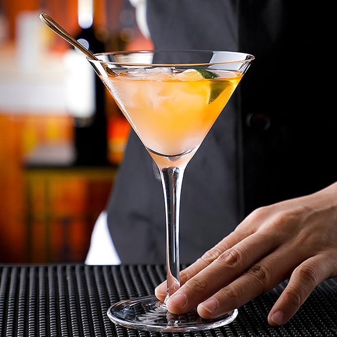 Unbreakable Martini Glasses Set of 6, 10 oz Plastic Martini Cocktail Glasses with Stem, Reusable Cocktail Glasses for Bar, Margarita, Whiskey, Gin, Tequila, BPA-Free, Top Rack Dishwasher-Safe, Clear - Image 7