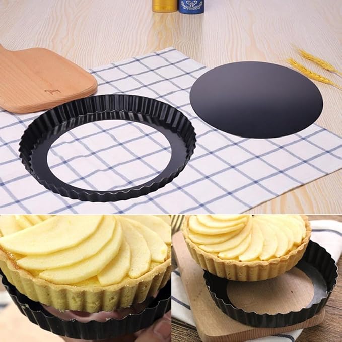 Mobestech 2pcs Non Stick Baking Pan Cake Molds for Home Kitchen Pizza Dish for Baking Cakes Pies and Desserts - Image 3