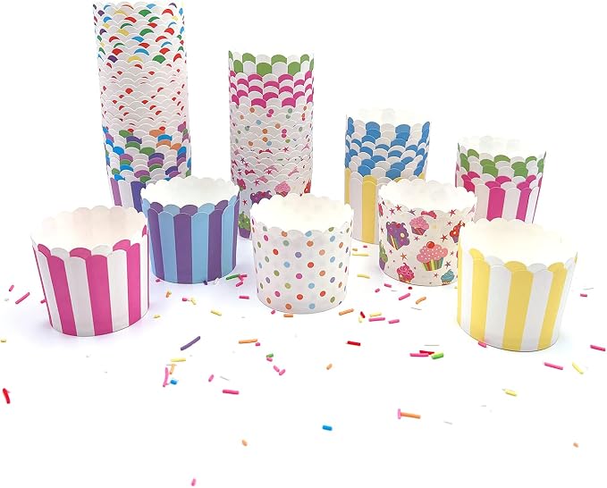 1000pcs Random Colorful Paper Baking Cups Muffin Cupcakes Liners Baking Cases Wrapper - Image 2