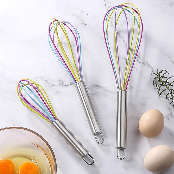 Stainless Steel Handle Beater Mixing Tool Baking Supplies Food Preparation Tool for Home and Professional Use Food Preparation - Image 8