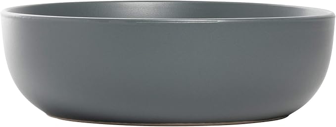 10 Strawberry Street Wazee Matte Coupe Dinnerware, Bowl, Charcoal, Set of 6 - Image 2