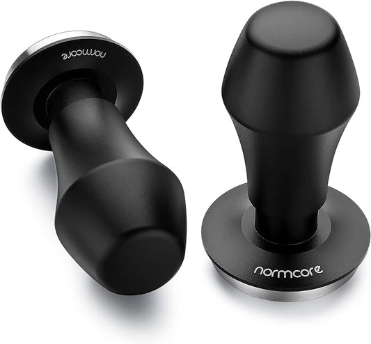 Normcore 49.7mm Coffee Tamper V4 - Spring-loaded Tamper - Barista Tools - Espresso Tamper with Mat For ROK Espresso Maker - Flat Base by NORMCORECOFFEETOOLS