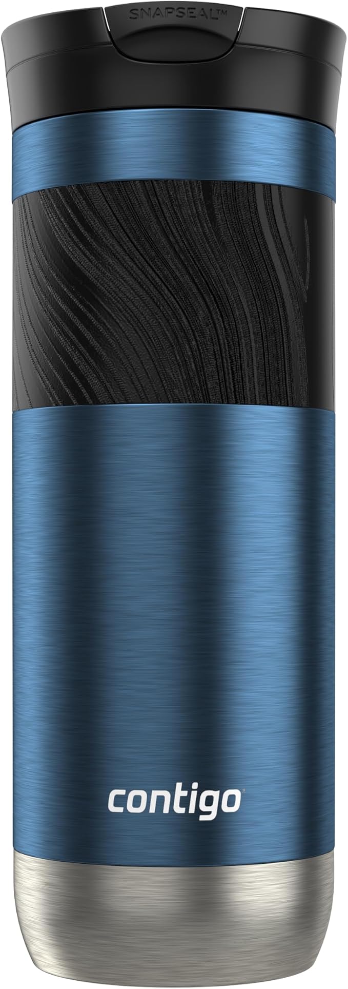 Contigo Byron 2.0 Stainless Steel Travel Mug with Snapseal Lid and Grip 20oz, Blueberry, Great for hot and cold beverages - Image 2
