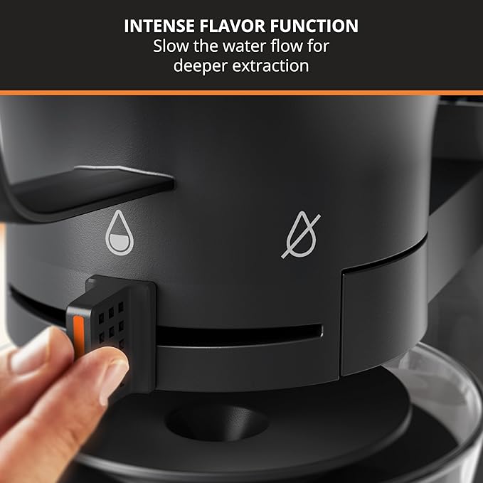 KRUPS Essential Brewer 8 Cup Drip Coffee Maker Machine, SCA-Certified, Blooming Technology, Barista-Quality, Pour Over Coffee Machine, Easy to Clean, Stainless Steel Design, Silver - Image 5