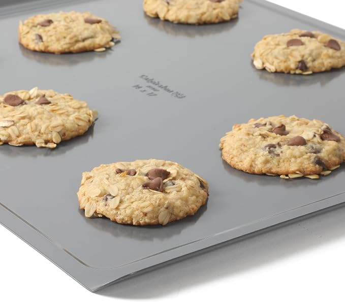 Calphalon Titan Steel Core PFA Free Nonstick 17 x 14 Cookie Sheet Baking Pan, Heavy Duty Reinforced Steel Bakeware for Even Heating, Oven Safe Baking Tray for Cookies - Image 5