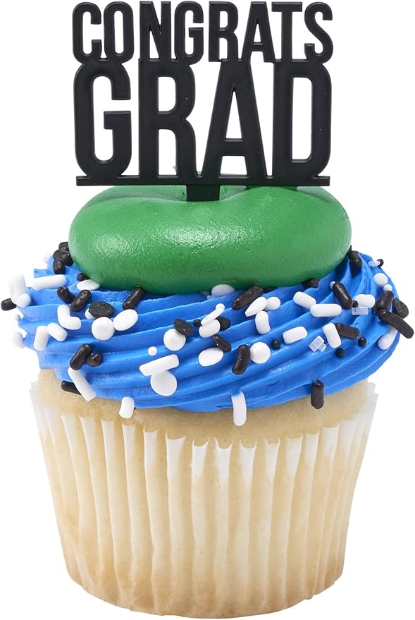 DecoPac Graduation Fusion Mix Candy Sprinkles, 26oz, Fancy Sprinkles in Handheld Container, Edible Black And White Sprinkles For Celebration Cakes, Cupcakes, Cookies and Donuts - Image 21