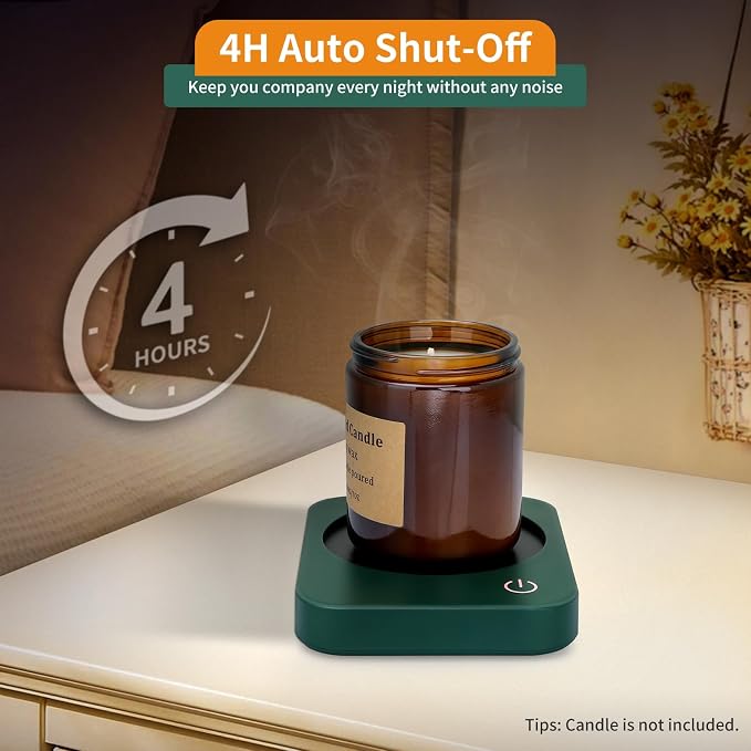 VOBAGA Coffee Mug Warmer Set with Auto Shut Off, 15 oz Coffee Mug Gift Set & 3 Temperature Settings Home Office Desk Accessories Valentine's Day Gift - Image 4