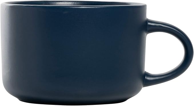 10 Strawberry Street Wazee Matte 4.75"/22 oz Oversized Mug, Set of 6, Midnight Blue - Image 5