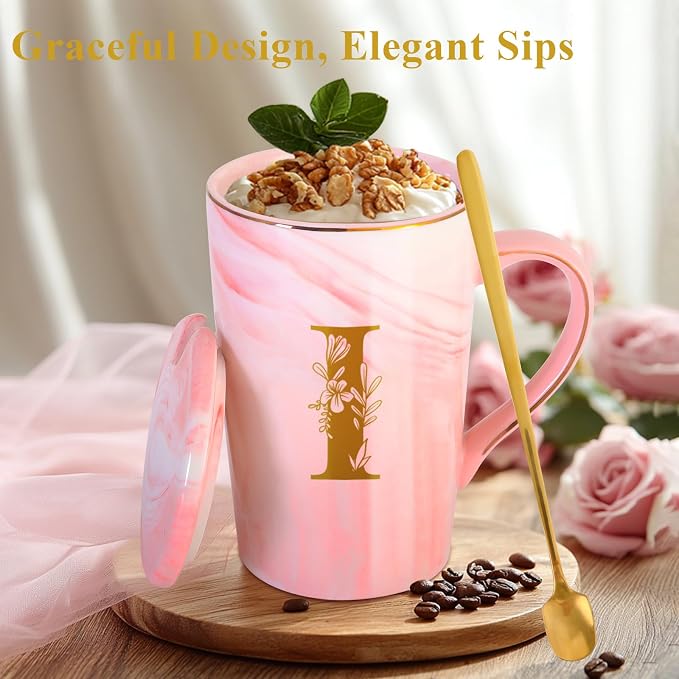 MNZZ Personalized Ceramic Coffee Mug with Lid Tea Cup Women Thank you Appreciation Gratitude Gifts Female Teacher End of Year School Bus Driver Nurse Pastor Team Mom Coach Guard Scout Leader Doctor,I - Image 3
