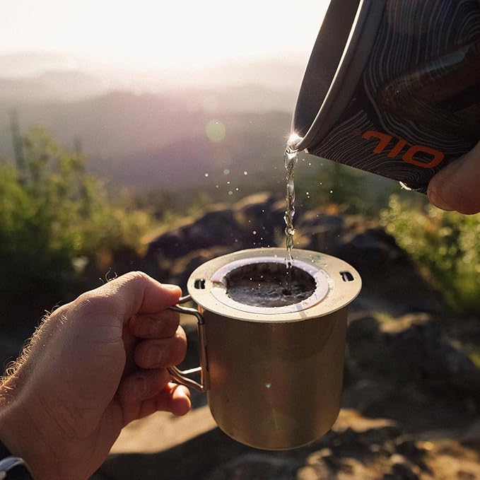 Coulée EcoPour Coffee Variety Pack, Single Serve Pour Over Coffee, Use for Camping or Traveling, Pre Filled Compostable Filters, Ready to Brew with Hot Water, Includes 4 Flavors, 20 Pack