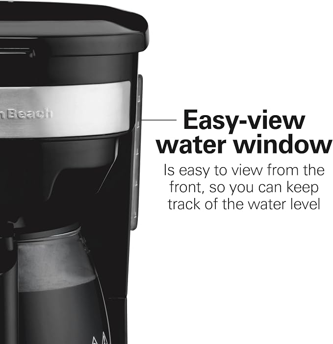 Hamilton Beach 12 Cup Programmable Drip Coffee Maker | Regular & Bold Brew Options | Auto Pause and Pour | Glass Carafe | Black with Stainless Accents | 46299J - Image 8