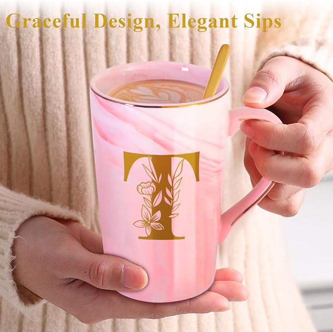 MNZZ Personalized Ceramic Coffee Mug with Lid Tea Cup Farewell Going Moving Away Leaving Goodbye Gifts for Women Men Coworker Teacher Friends Boss Neighbors Basic Training Job Promotion,T - Image 6