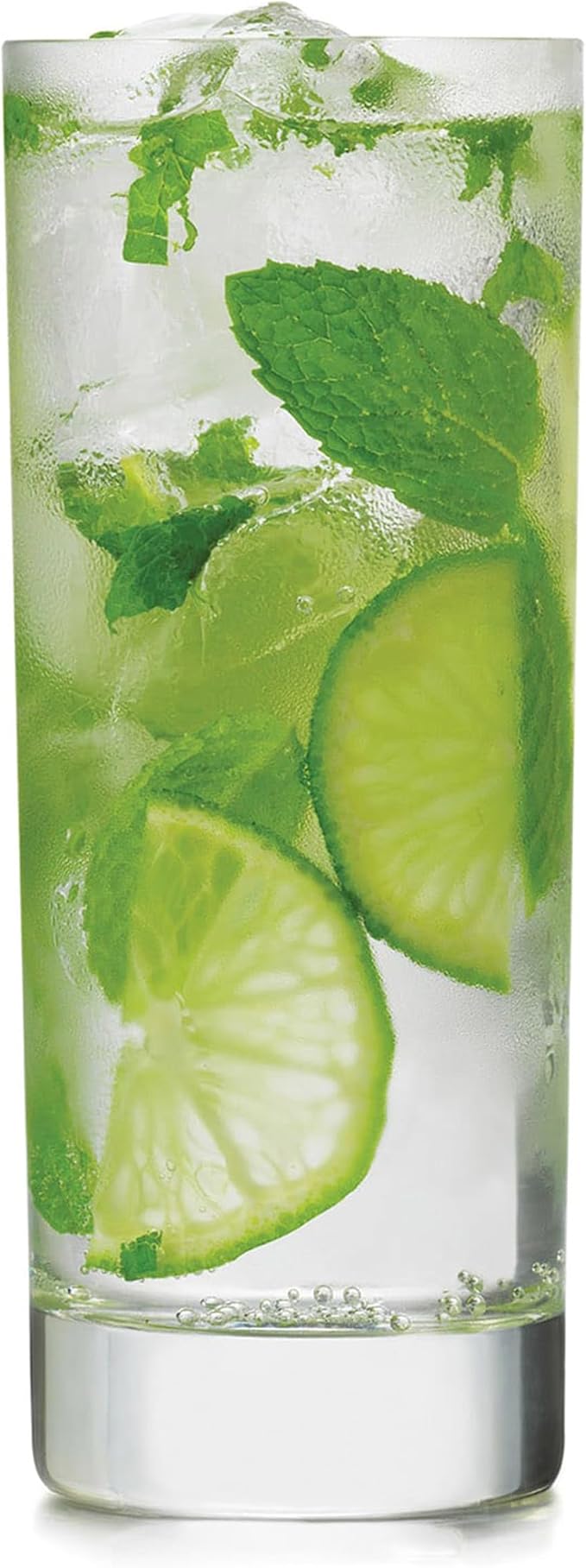 Libbey 9038 Modernist Beverage Glasses Set of 12, Classic, Straight Sided Glassware Drinking Glasses, Tall Glass Cups for Cocktail Parties, Banquets by Libbey