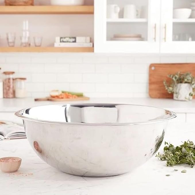 YBM HOME Stainless Steel Mixing Bowl - Premium Polished Mirror Nesting Metal Bowl for Cooking and Serving, Stackable for Convenient Storage 2532 (.75 Quart)