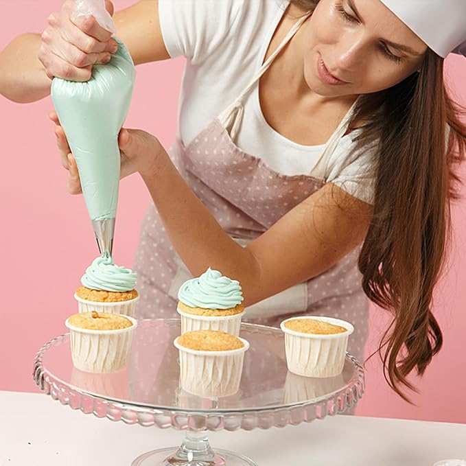10Pcs Cake Piping Tips Set, Cake Decorating Icing Piping Tip Stainless Steel Cupcake Frosting Nozzles Tool for Baking Cookies Puff Doughnut Cream Bag Filler