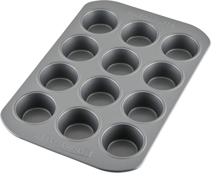 Farberware Bakeware Nonstick Muffin Pan, 12-Cup, Cupcake Baking Pan, Gray - Image 10