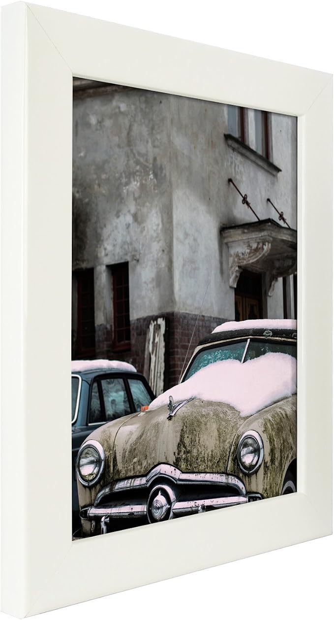 Craig Frames BW26460 5 by 7-Inch Picture Frame, Smooth Wrap Finish, 1.25-Inch Wide, Glossy White - Image 4