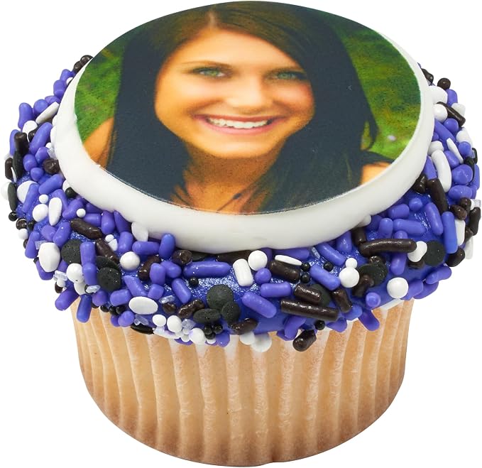 DecoPac Graduation Fusion Mix Candy Sprinkles, 26oz, Fancy Sprinkles in Handheld Container, Edible Black And White Sprinkles For Celebration Cakes, Cupcakes, Cookies and Donuts - Image 5
