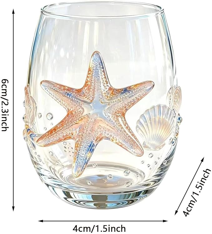 Summer Wine Glasses 100ml Handcrafted - Stemless Juice Glassware Tumbler | Cocktail Glasses for Home Kitchen Dining Birthday Holiday Wedding Party Bar Cocktail Picnic - Image 5
