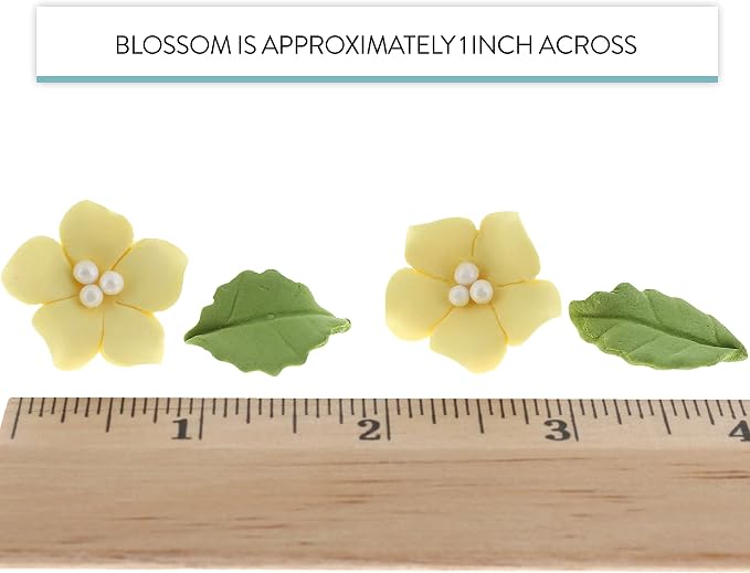 Global Sugar Art 24-Count Mini Yellow Edible Flowers Cake Decorations | Mini yellow edible flowers, mini edible flowers cake decorations, yellow edible flowers, edible blossoms, gum paste flowers - Image 7