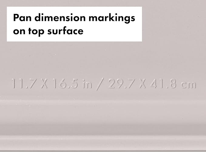 OXO Good Grips Non-Stick Pro Ceramic Coated Metal Bakeware 3-Piece Sheet Pan Set – Biscuit - Image 6
