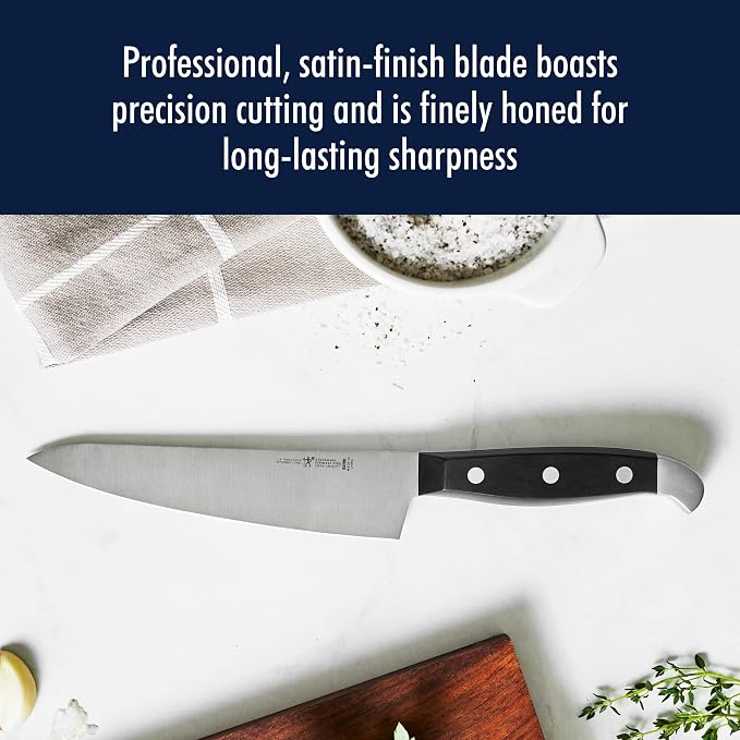 Henckels Statement 20 pc Knife Set with Knife Sharpener, German Engineered | Informed by 100+ Years of Mastery. Effortless Cutting with Lightweight with Comfortable Grip, Dishwasher safe. - Image 6