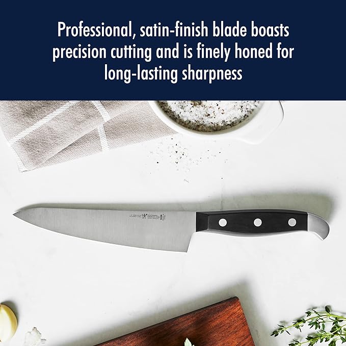 Henckels Statement 20-Pc Knife Block Set, Razor-Sharp, German Engineered | Informed by 100+ Years of Mastery. Effortless Cutting with Lightweight with Comfortable Grip, Dishwasher safe. - Image 8