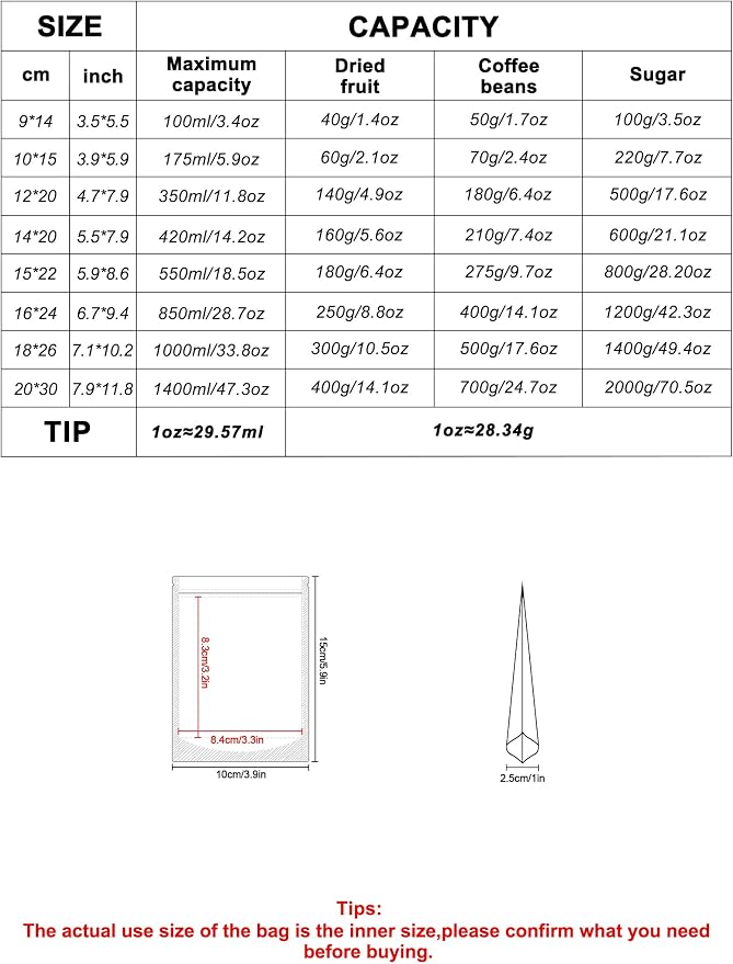 FireKylin 100 PCS Stand Up Pouches,3.9" x 5.9" Paper Bags With Window Clear Front Pouches Resealable Zipper Food Storage White - Image 2