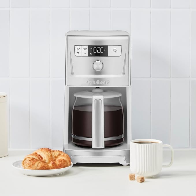 Cuisinart Coffee Maker, 14-Cup PerfecTemp Programmable Coffee Machine Glass Carafe with 1-4 Cup Setting, Brew Strength Control, Brew Pause, and Over Ice Function, White, DCC-3500W - Image 2