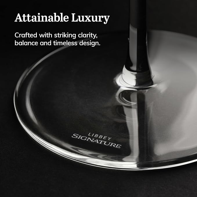 Libbey Signature Kentfield Coupe Cocktail Glasses Set of 4, Classic Tall Stemmed Glass Cup, Champagne Coupe Glasses Gift Set for Weddings, Birthdays - Image 6