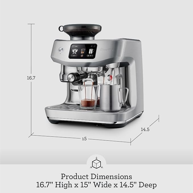 Breville BES985DBL Oracle Jet Espresso Machine, Damson Blue | Automatically brew barista-quality lattes, cappuccinos and cold brew at home with this coffee maker with built-in grinder - Image 3