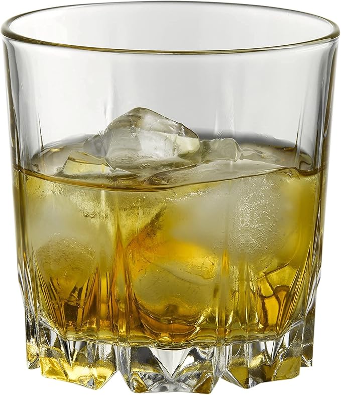 Pasabahce Karat Crystal-Clear Whiskey Glasses, Set of 6 – 10 oz (300ml) Lowball Tumblers – Vintage Style Rocks Glassware for Scotch, Bourbon & Mixed Drinks - Image 3
