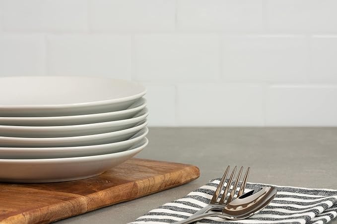 10 Strawberry Street Simply White 7.5" Coupe Salad Plate, Set of 6 - Image 4
