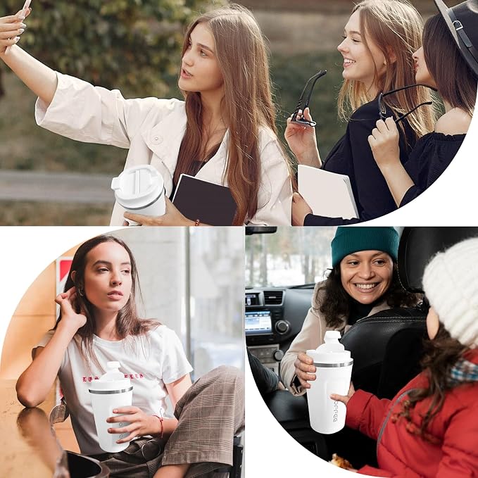 Insulated Travel Coffee Mug, Stainless Steel Coffee Cup with Leakproof Lid | Double-wall insulation keeps drinks hot or cold for hours, with a leakproof lid and portable stainless steel design - Image 6