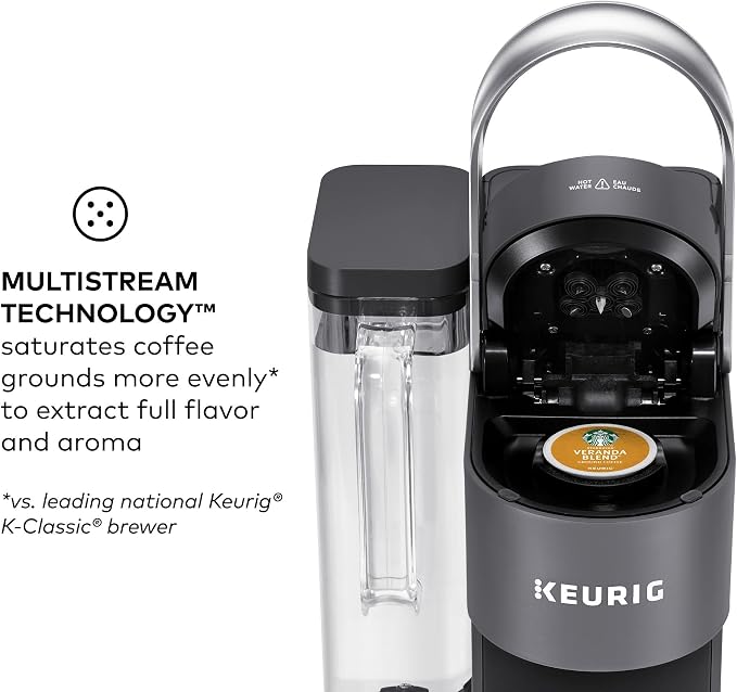 Keurig K-Supreme SMART Single Serve Coffee Maker With Wifi Compatibility, 4 Brew Sizes, And 66oz Removable Reservoir, Compatible with Alexa, Gray - Image 7