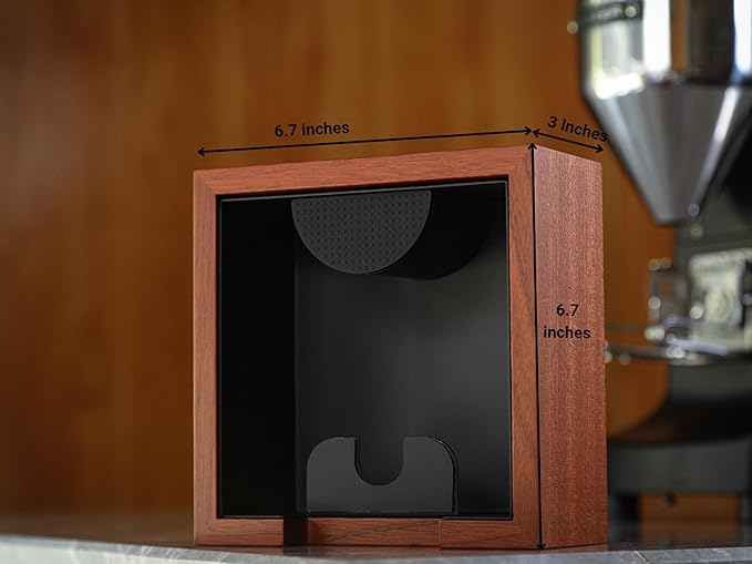 58mm Espresso Kit for Breville Dual Boiler, Oracle, Jet – Rosewood Bottomless Portafilter, Spring-Loaded Tamper, Adjustable Coffee Leveler, Wooden Tamping Station Organizer & Knock Box