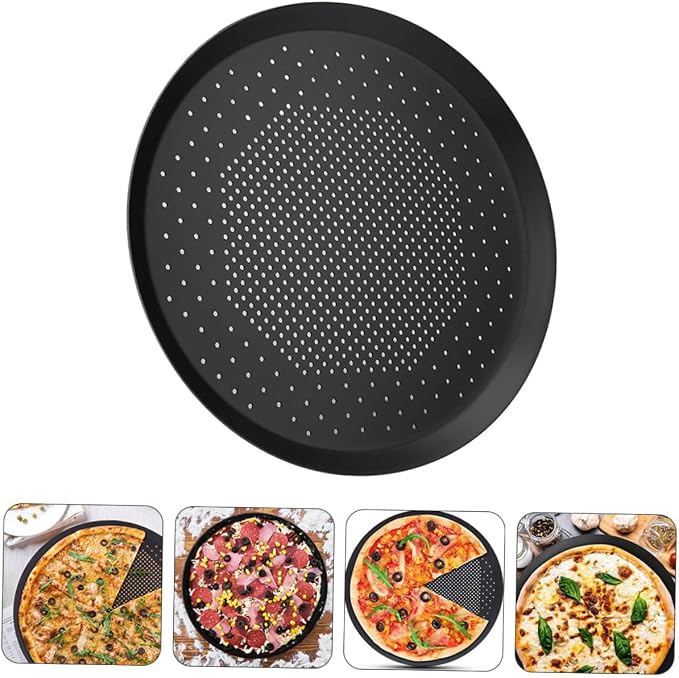 1pc Round Cake Baking Pan Nonstick Kitchen Bakeware for Pizza Pancakes and Desserts and Versatile Bakeware for Savory and Sweet Treats - Image 2