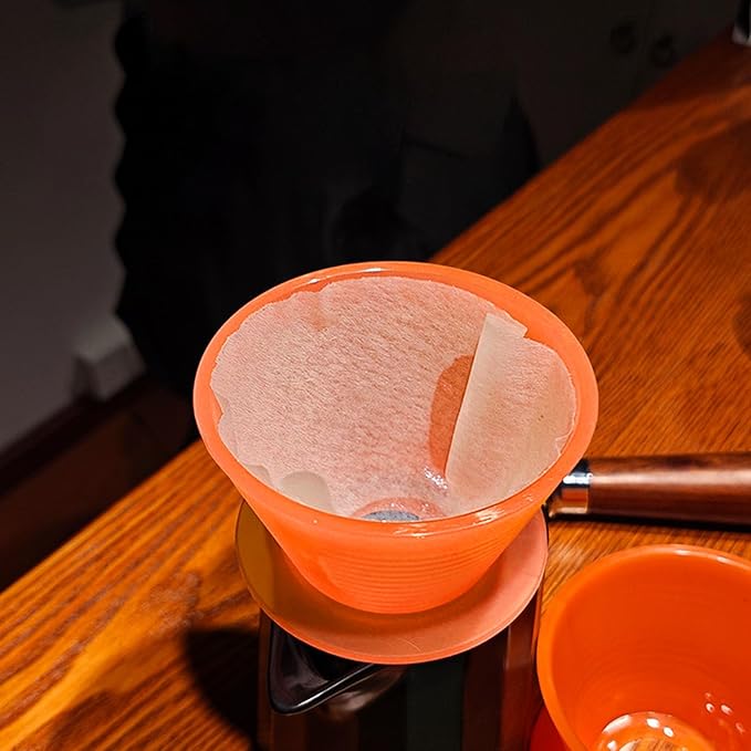 TOPINCN Pour Over Coffee Dripper, PP Coffee Filter Paperless Reusable Coffee Filter Coffee Brewing Filter Cone Cup with Base, Manual Coffee Brew Maker for Home Kitchen