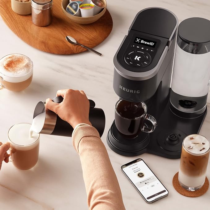 Keurig K-Café SMART Single Serve Coffee Maker with WiFi Compatibility, Latte and Cappuccino Machine with Built-In Frother, 6 Brew Sizes, Black | WiFi Compatibility, Latte, Cappuccino Machine with Built-In Frother, 6 Brew Sizes - Image 20